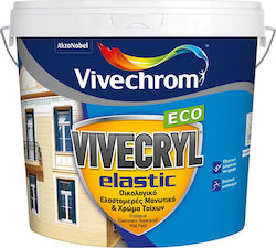 Vivechrom Vivecryl Elastic Eco Πλαστικό Χρώμα Ακρυλικό Οικολογικό για Εξωτερική Χρήση 3lt Vivechrom Vivecryl Elastic Eco Πλαστικό Χρώμα Ακρυλικό Οικολογικό για Εξωτερική Χρήση 3lt