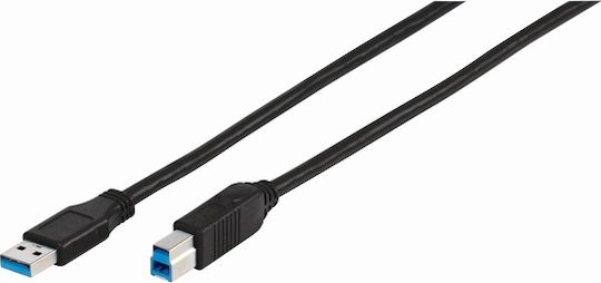 Vivanco Regular USB 3.0 to micro USB Cable Μαύρο 1.8m (45238)
