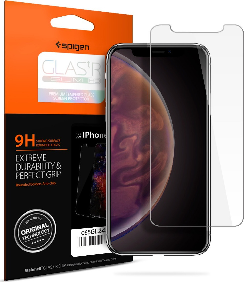 Iphone 11 pro max spigen screen protector Clearance