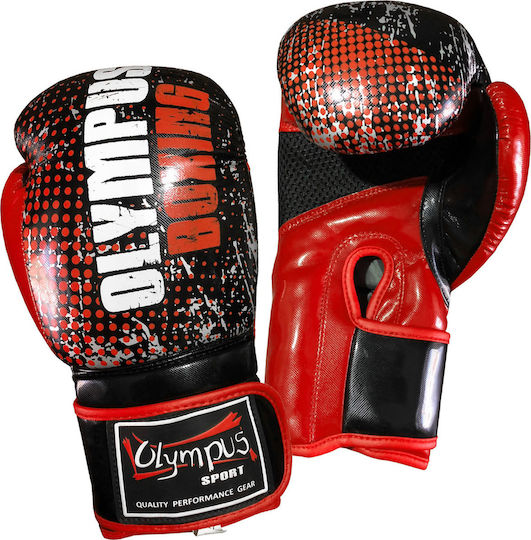 Olympus Sport Abstract Mexican Style Boxhandschuhe aus Synthetikleder für Kampf Schwarz