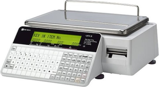 Ishida UΝΙ 3 L2 Electronic Retail Scale with Label Printing Capability with Weighing Capacity of 30kg and Division 10gr