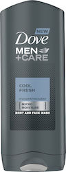 Dove Men+ Care Cool Fresh Κρεμώδες Αφρόλουτρο για Άνδρες για Πρόσωπο & Σώμα 400ml