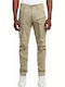 Rovic Zip 3D Trousers Cargo Elastic in Regular Fit Dune