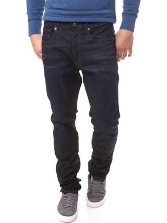G-Star Raw 3301 Pantaloni Blugi pentru Bărbați Elastic Regular Fit Straight Albastru