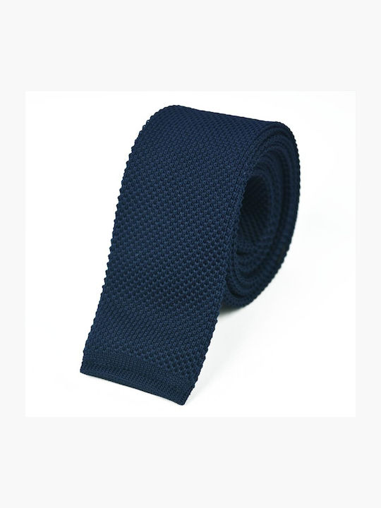 Knitted Tie Navy Knitted