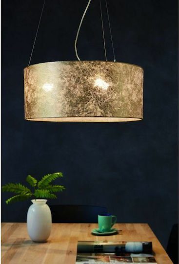 Eglo Viserbella Κρεμαστό Φωτιστικό Χρυσό με Ντουί E27 53x53x110εκ.