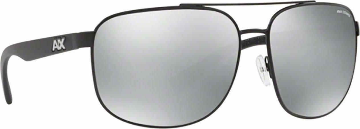 Armani Exchange Men's Sunglasses with Black Plastic Frame and