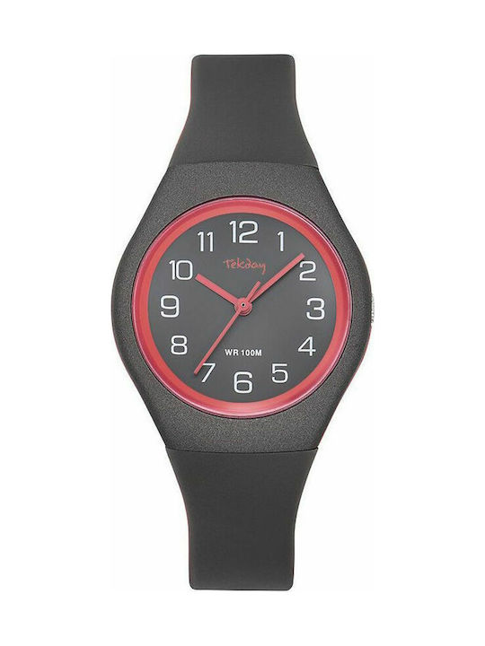 Tekday Watch with Gray Rubber Strap 654144