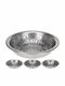 Zaros Decorative Bowl Silver Silver 17x17x4cm