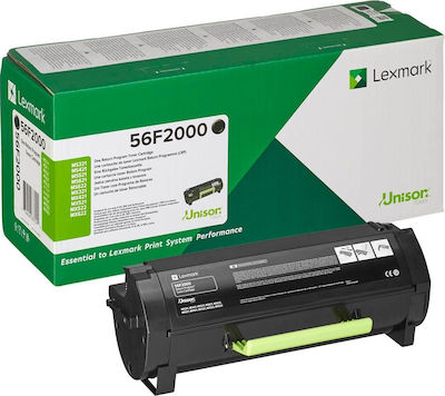 Lexmark 56F2000 Toner Laser Εκτυπωτή Μαύρο Return Program 6000 Σελίδων