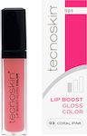 Tecnoskin Lip Boost Gloss Color 03 Coral Pink