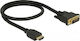 DeLock Kabel DVI-I-Stecker - HDMI-Stecker 0.5m Schwarz (85651)