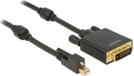 DeLock Kabel DVI-I-Stecker - Mini-DisplayPort-Stecker 5m Schwarz (85637)