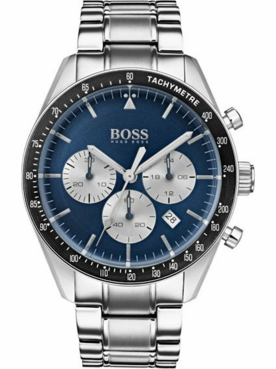 Boss Trophy Ανδρικό Ρολόι 44mm Χρονογράφος Μπατ...