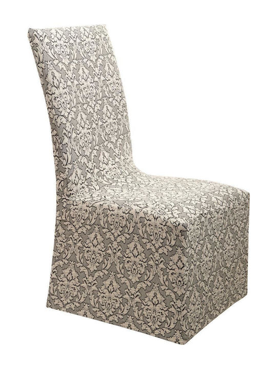 Viopros Ελαστικό Κάλυμμα Καρέκλας Diamond 1 Με Βολάν Μπεζ