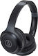 Audio Technica ATH-S200BT Drahtlose Bluetooth Am Ohr Kopfhörer mit 40 Betriebsstunden Schwara ATH-S200BTBK