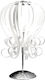 Home Lighting Narcisa Μεταλλικό Πορτατίφ για Ντουί E27 με Ασημί Βάση