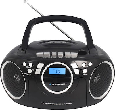 Blaupunkt Φορητό Ηχοσύστημα BB16 με CD / Κασετόφωνο / Ραδιόφωνο σε Μαύρο Χρώμα