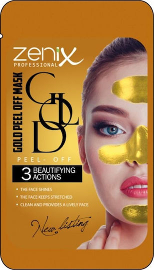 Zenix Professional Gold Peel off Peel Off Μάσκα Προσώπου για Λάμψη 15gr