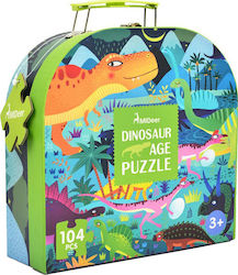 Puzzle pentru Copii Dinosaur Age 104buc MiDeer