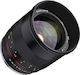 Samyang Crop Camera Lens 85mm F1.8 ED UMC CS Telephoto for Sony E Mount Black