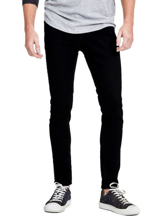 Jack & Jones Pantaloni de Bărbați din Jean în Croială Skinny Negru