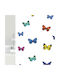 Spirella Farfalle Κουρτίνα Μπάνιου Υφασμάτινη 180x200 cm White Multi