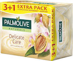 Palmolive Almond Milk Soap Baton de săpun pentru Mâinile & Corpul 4x90gr