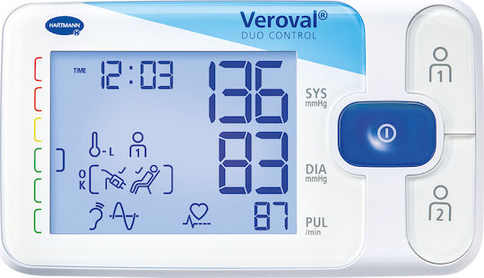 Hartmann Veroval Duo Control Medium Digital Blood Pressure Monitor Arm 925505