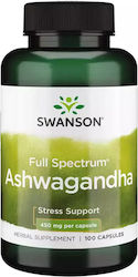 Swanson Ashwagandha 450mg 100 κάψουλες