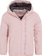 Amanda Kinderjacken & Winterjacken Lässig Kurze mit Futter Kapuzen-Rosa