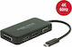 DeLock USB-C Docking Station με HDMI/DisplayPort 4K Μαύρο (63929)