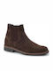 Boxer Men's Suede Chelsea Ankle Boots Brown