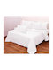 Viopros Viopros Cotton Duvet Cover Set 220x240cm Super King with 2 Pillowcases White