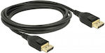 DeLock Cablu DisplayPort de sex masculin - DisplayPort de sex masculin 2m Negru (85660)