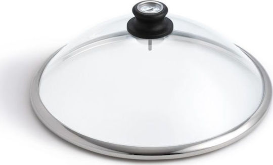 LotusGrill Καπάκι για Ψησταριά Καπάκι Γυάλινο με Θερμόμετρο
