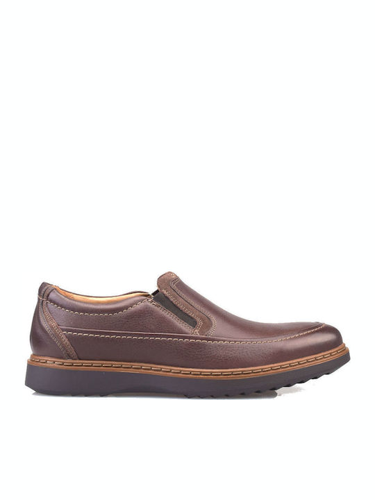 Un Geo Step Дамски Slip-On Кожени Кафяви