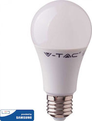 V-TAC VT-210 LED Lampen für Fassung E27 und Form A60 Warmes Weiß 806lm 1Stück