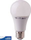 V-TAC VT-210 LED Bulbs for Socket E27 and Shape A60 Warm White 806lm 1pcs