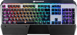 Cougar Attack X3 RGB Gaming Mechanical Keyboard with Custom switches and RGB lighting (English US) Silver