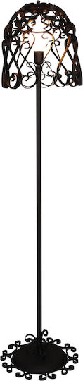 Home Lighting HL-3586-1 F Vintage Floor Lamp Height 180xBase 42cm with E27 Lamp Bulb Base Copper Green