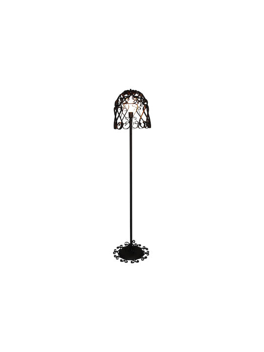 Home Lighting ΗL-3586-1 F Vintage Floor Lamp H180xW42cm. with Socket for Bulb E27 Bronze