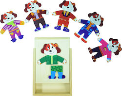 Wooden Kids Peg Puzzle Little Dog Box 10pcs Anelixi