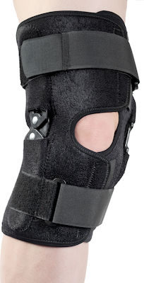 Medical Brace MB.4065 Επιγονατίδα με Οπή και Μπανέλες σε Μαύρο χρώμα