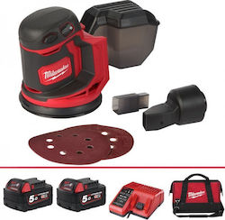 Milwaukee M18 BOS125-502B Eccentric Sander 18V 2x5Ah