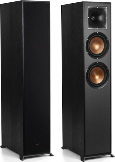 Klipsch R-620F R-620F Двойка Hi-Fi Говорители Подов 100W 2 Брой шофьори Ш23.87xД38.60xВ101.6см. Черен