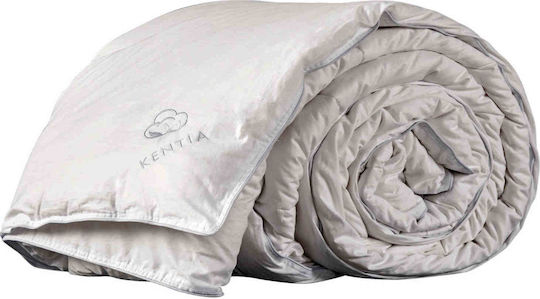 Kentia Памучно Еднолицево Завивка 160x240см Бяло 300 GSM 10.5 Тогс