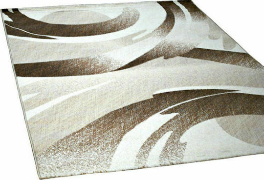 Eurofil 219 Χαλί Ορθογώνιο Heatset Antique White-Brown 133x190cm