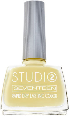 Seventeen Studio Rapid Dry Lasting Color Gloss Βερνίκι Νυχιών Quick Dry Κίτρινο 27 12ml