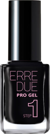 Erre Due Pro Gel Glossy Βερνίκι Νυχιών Μακράς Διαρκείας 541 Black Harry 12ml